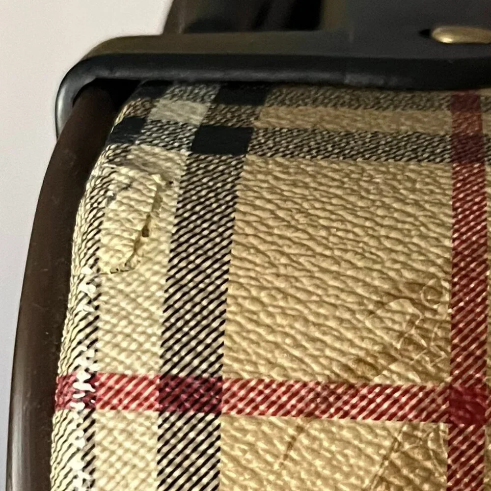 Burberry Haymarket Check Vintage Suitcase